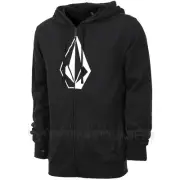 VOLCOM Mens 2018 Snowboard Snow JLA STONE ZIP FLEECE HOODY Black