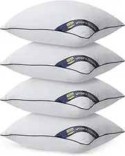 Utopia Bedding Throw Pillow Inserts (Pack of 4, White), 12 x 12 Inches Decorative Indoor Pillows for Sofa, Bed, Couch, Cushion Sham Stuffer (EU1053)