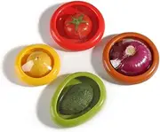 AIMALL 4pcs Fruit & Vegetable Shape Storage Saver Boxes - Food Storage Containers for Fridge