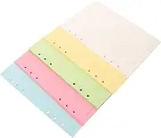 jojofuny 100 Sheets Refillable Loose Leaf Paper Wide Ruled Punched for Easy Binding for Journals Planners and Note Organization