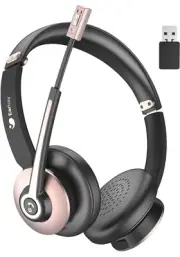 *NEW* Earbay Bluetooth, Noise Canceling Wireless Headset w/ Microphone-Rose Gold