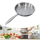 Stainless Steel Uncoated Wok Frypan Professional Cookware Saute Pan Cooking Pot