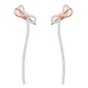 Swarovski Swarovski Lifelong Bow earrings 5447083 - Mixed metal finish White