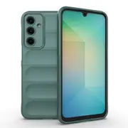 For Samsung Galaxy A16 5G & 4G Case, Wavy Flannel Shield Cover, Dark Green