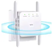 WiFi Range 1200Mbps Extender Repeater Wireless Amplifier Router Signal Booster