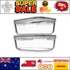 8 Cup Glass Food Storage Containers w/ Locking Lids - Oven & Microwave Safe
