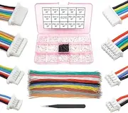 SH1.0 to PB1.25 Pre-Crimped Cables and Connectors Kit Compatible with JST SH 1.0mm Molex PicoBlade 1.25mm for I2C Qwiic Stemma QT Wire Flight Controller F405 H7