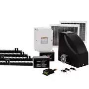 NNEDSZ Automatic Sliding Gate Opener Kit 20W Solar Electric 4M 600KG