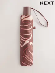 Leaf Print Auto Open/Close Umbrella (E76377) | $26