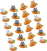 1Set Mini Cartoon Pull Back Vehicles Rabbit Design Friction Powered Vehicle for Showers and Birthdays