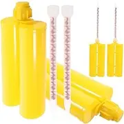 4 Pack Diy Caulking Tubes Refillable Empty Plastic Tubes for Tiles Sealants Random