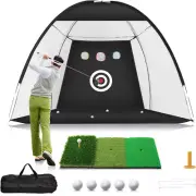 3M Golf Practice Net Hitting Net Chipping Training with 1Mat / 5Balls / 1Tee/Bag