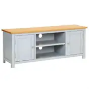 TV Cabinet 120x35x48 cm Solid Oak Wood