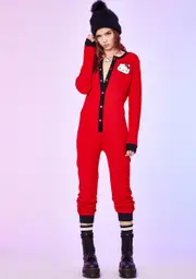 [Dolls Kill x Hello Kitty] Daydream Crasher Onesie Pajama