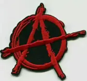 Anarchy Patch - Embroidered Logo Softbal/Baseball Patch Iron on or Sew NEW.