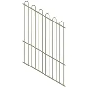ProtectorAl 0350-1200W x 1800H Pale Eucalypt Loop Top Pool Fence Panel Raked 16-30º