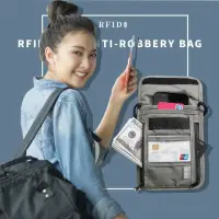 在飛比找momo購物網優惠-【Her】RFID掛頸防搶包 防掃描卡片側錄 貼身隱形防盜包