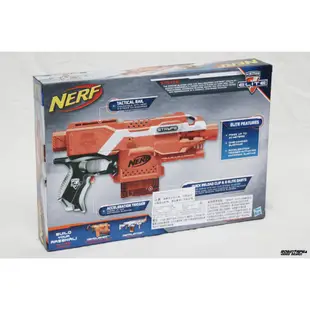 🈣 NERF stryfe STF殲滅者自動衝鋒槍 橘色款 全新 ( 電動槍 玩具 遊戲 子彈 球彈 改裝