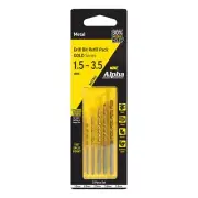 Alpha Alpha SM5 | 5 Piece | Metric Alpha Gold Series Drill Refill Pack - 1.5- 3