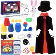 Magic Tricks-Magic Kit for Kids Age 6-8,Magic Set with Magician Costume,Magic Wa