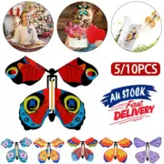 5/10x Gift Magic Flying Butterfly Toy Anniversary Greeting Card Birthday Wedding