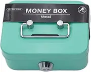 Steel Cash Box With 2 Keys- Small Cash Money Box With Coin Slot Lockable Small Metal Cash Box| Petty Cash Box Portable Small Lock Box For Kids Adults Coin Collection, 4"/11.5 Cm