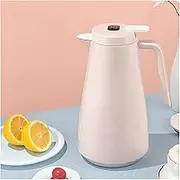 Insulated Thermal Coffee Carafe Pitcher,Double Wall Insulated Vacuum Flask,Water Coffee and Beverage Dispenser,12 Hour Heat 24 Hour Cold Retention(Pink)