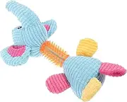 Cute Cartoon Dog Molar Plush Interactive Pet Chew for Puppies Soft Durable Stuffed Dog for Teething Play Adorable Elephant Design