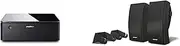 Music Amplifier and Bose 251 Environmental Outdoor Speakers - Black