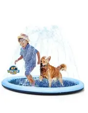 VISTOP Non-Slip Splash Pad for Kids and Dog, Thicken Sprinkler Pool Summer