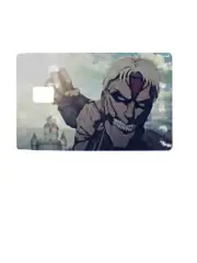 High-Quality Gloss Print Attack on Titan Armored Titan Credit Card Skin