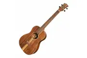 Tiki '9 Series' Koa Solid Top Electric Baritone Ukulele with Hard Case (Natural Satin)