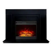 Oprah 135.5cm Freestanding 1950W Electric Fireplace Heater Black