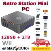 Retro Station Mini PC 12th Gen Alder Lake N100 CPU 256GB + 2TB 70000+ Gaming PC
