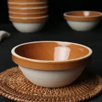在飛比找樂天市場購物網優惠-甌龍陶瓷10個套裝蒸籠碗土陶蒸飯碗老式土碗蒸蛋商用蒸菜蒸肉碗