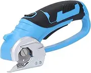 Cordless Electric Scissors, Electric Mini Cutter Tool with LED Light, Safety Lock, Automatic Blade Sharpening, Ergonomic Handle, for Blanket Leather Fabric
