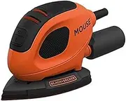 BLACK+DECKER Mouse Detail Sander, 55W, 240V, Corded, Includes 6 Sanding Sheets, BEW230-GB