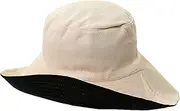 JUNMIN Women's Summer White Sun Hat, Double-Sided Can Wear Fisherman Hat, Japanese All-Match Sun Hat (Color : Black and White Double-Sided)