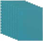 uxcell 4 Pair Discbound Notebook Cover, 8.74" x 11.26" Letter Size PP Disc Planner Cover for Arc Notebook Happy Planner Office Product, Blue
