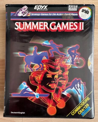 Summer Games II By Epyx, Commodore 64/128 Game Cassette, Big Box, New In Box