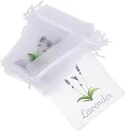 ULTECHNOVO 20pcs Lavender Sachets Bags Empty Drawstring Pouches Breathable Mesh for Freshness Storage for Lavender Herbs Spices Jewelry Space Saving for Home Organization