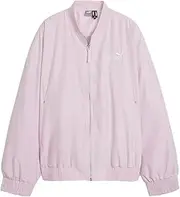 [PUMA] Womens Style Jacket Athletic Outerwear Casual Full Zip Insulated - Purple - Size L