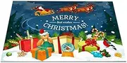 Bedroom Rug Santa Snowman Rug for Bedroom Faux Fur Rug Xmas Carpet for Bedroom for Powder Rooms Hotel Door