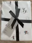 West Elm FULL Sheet Set Percale Skiers