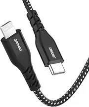 USB C to Lightning Cable,JianHan [MFi Certified] 2M/6.6ft Type C to Lightning Charging Cord for 14/13/13 Pro/12/12 Pro/Pro Max/Mini,11/11 Pro/Pro Max,X/XR/XS Max (Black)