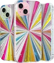 LONLI Hue - for iPhone 15 Case - Cosmic Porta [10FT Drop Protection] - Shockproof Cover with Color Changing Effect | Cute and Unique for Women, Girls and Men (2023)