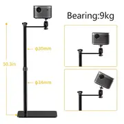 Adjustable Projector Support Stand Metal Holder Multi-angle 360° Rotating Projector Bracket for Film Video Projector Gooseneck Type