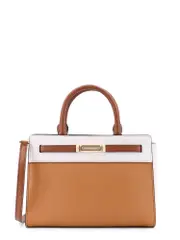 [Michael Kors] Michael Kors-Primrose Leather Handbag With Frontal Logo-Donna OS