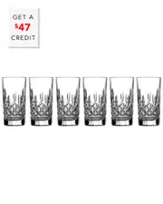 Waterford Lismore Hiball 12oz Set Of 6 with $47 Credit