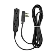 Flat Multiple Outlet Extension Cord 8 Ft for Indoor Use by Bindmaster- 8 Feet 1